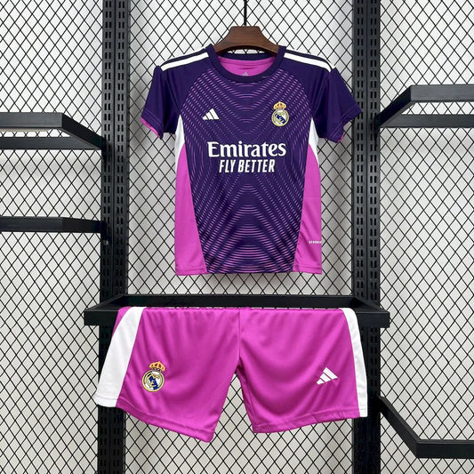 Real Madrid guarda-redes Kit Criança 2025-26