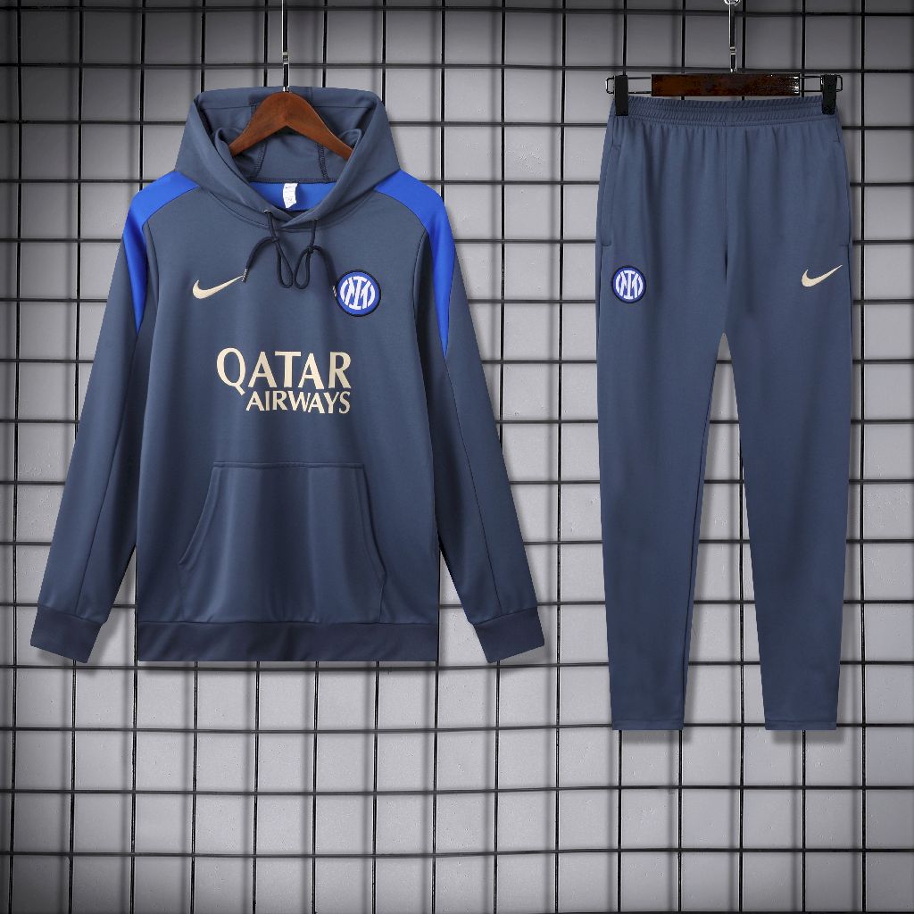 Inter de Milão Fato de Treino 2024 - Algodão com capuz