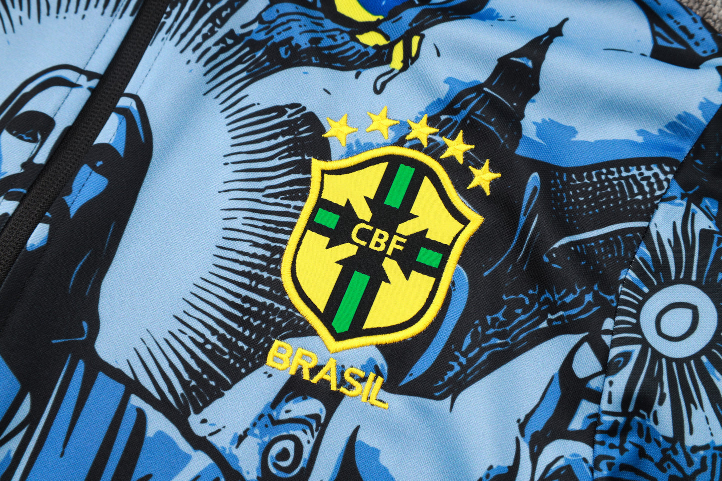 Brasil Fato de Treino - Zip Completo