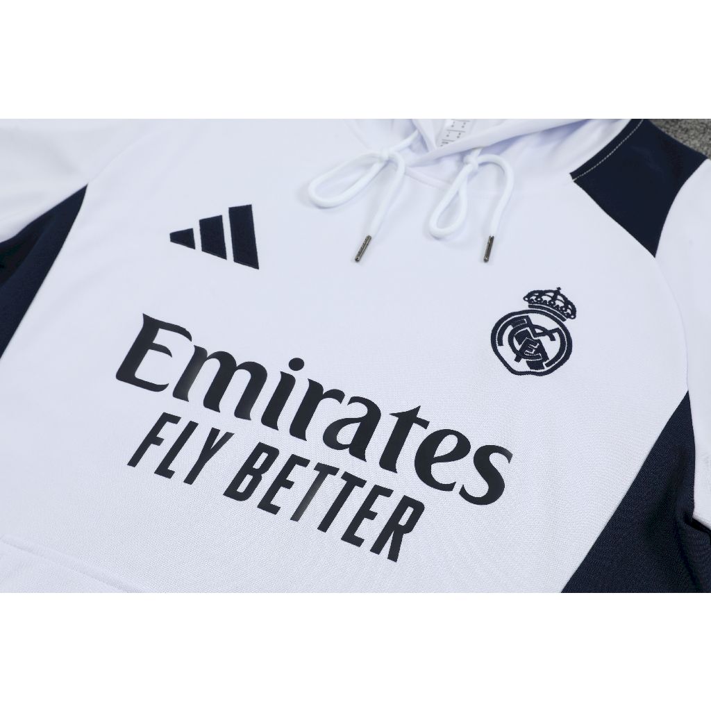 Real Madrid Fato de Treino 2024 - Algodão com capuz