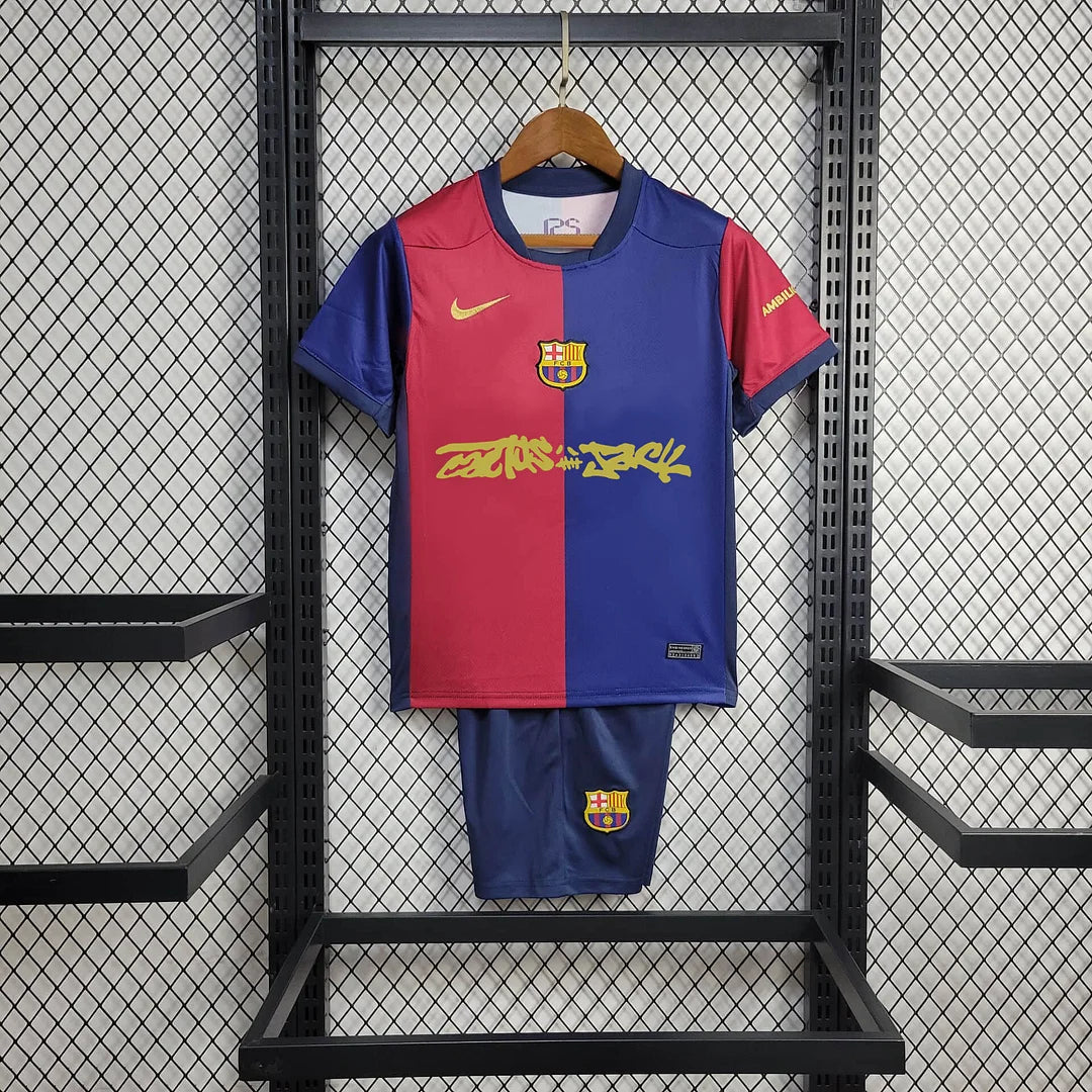 FC BCN Travis Scott 2025-26 Kids Kit