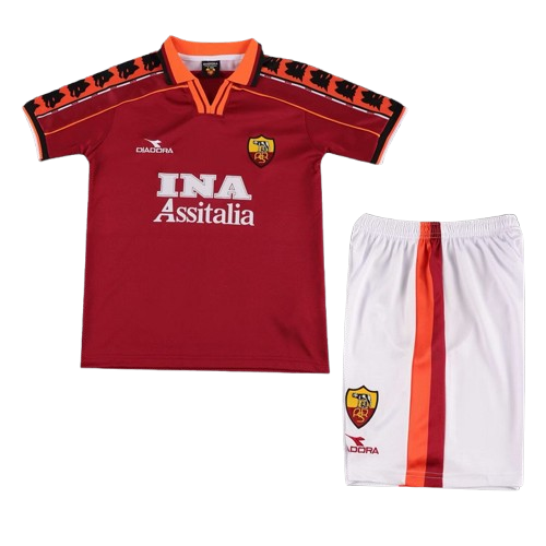 AS Roma retro Kit Criança 1998-99